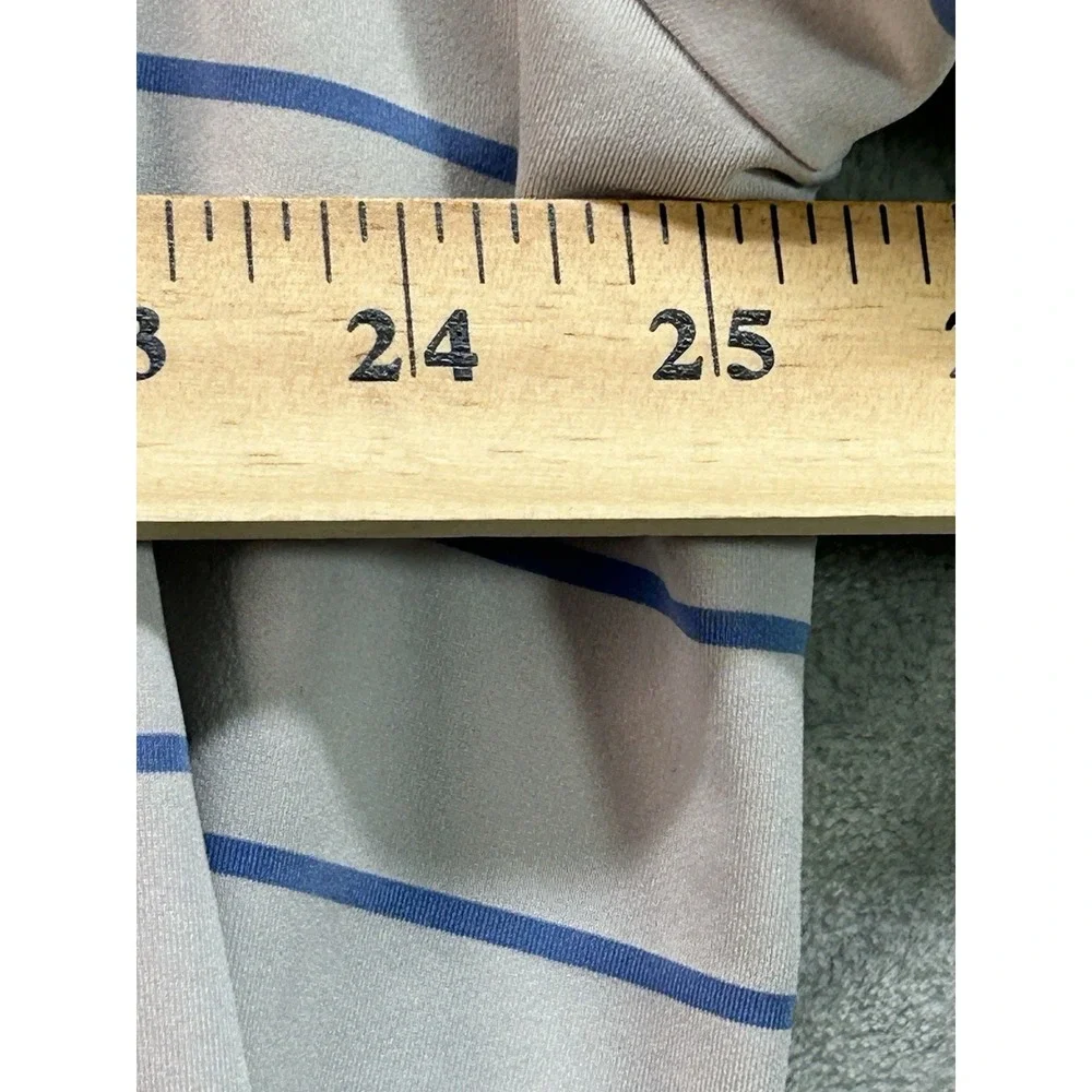 Polo Ralph Lauren Polo Shirt Men 2XL Blue Grey Striped Classic Short Sleeve Golf